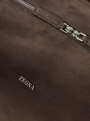 Zegna SECONDSKIN Suede Weekend Bag - Men | Thumbnail 4