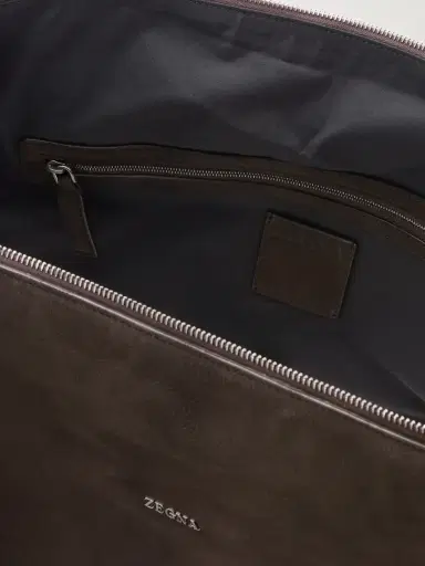 Zegna SECONDSKIN Suede Weekend Bag - Men | Thumbnail 5