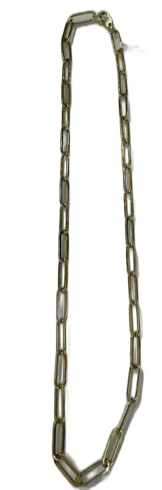 Chain Link Yellow Gold Necklace