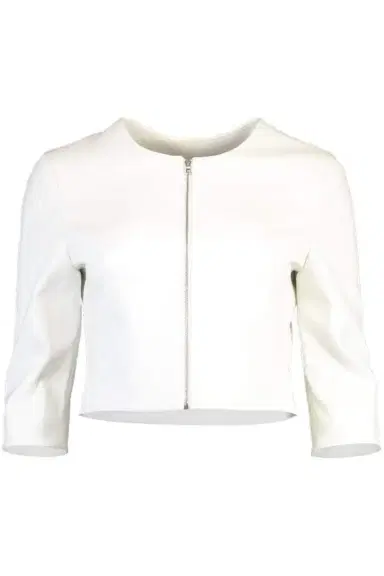 SUSAN BENDER Cropped Cardigan Jacket - Ivory | Thumbnail 1 SUSAN BENDER Cropped Cardigan Jacket - Ivory | Thumbnail 1