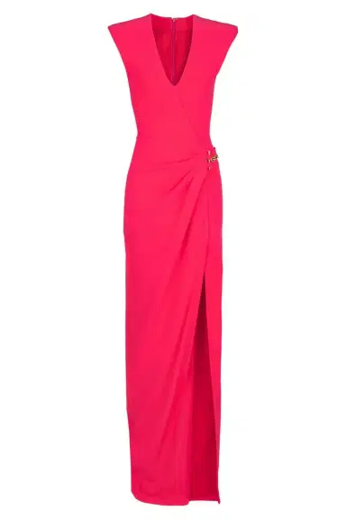 Balmain Sleevless Detail Slit Long Dress | Thumbnail 1