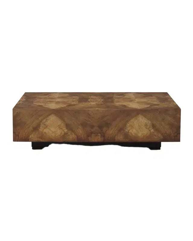 John-Richard Collection Chelsea Walnut-Burl Coffee Table