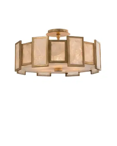 John-Richard Collection 6-Light Calcite Semi-Flush Light | Thumbnail 1 John-Richard Collection 6-Light Calcite Semi-Flush Light | Thumbnail 1