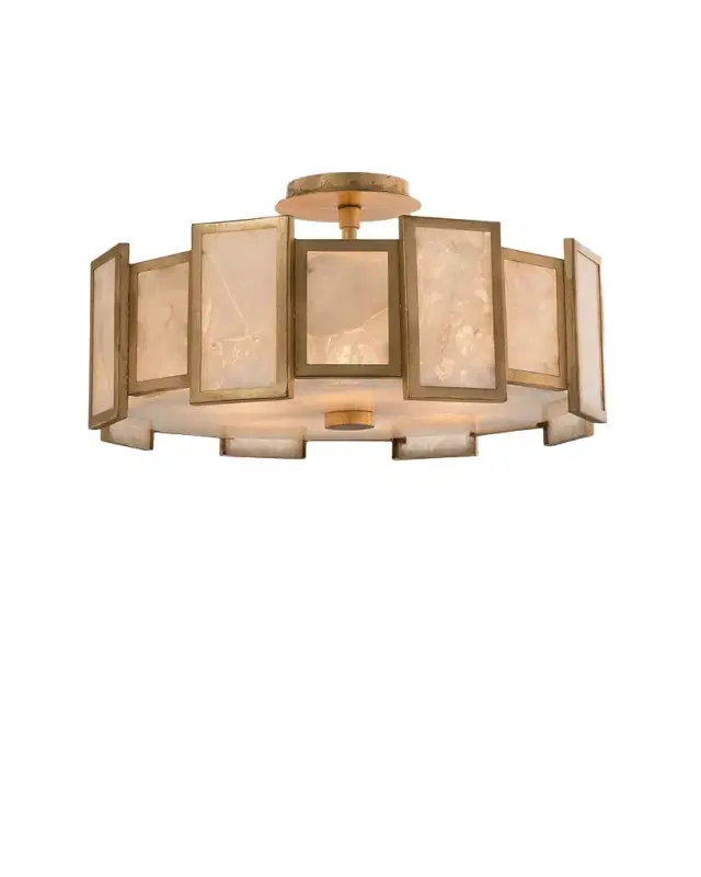 John-Richard Collection 6-Light Calcite Semi-Flush Light
