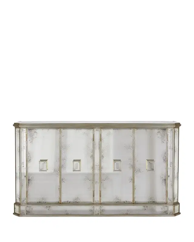 John-Richard Collection Juno Foxed Mirror Credenza