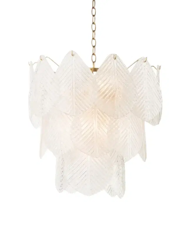John-Richard Collection 9-Light Frosted Glass Chandelier