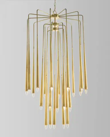John-Richard Collection Hans 23-Light Brass Chandelier | Thumbnail 1