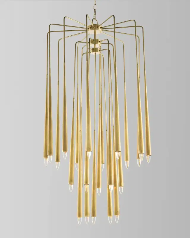 John-Richard Collection Hans 23-Light Brass Chandelier