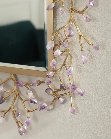 John-Richard Collection Budding Amethyst Mirror | Thumbnail 3