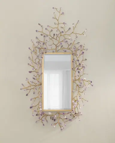John-Richard Collection Budding Amethyst Mirror | Thumbnail 1