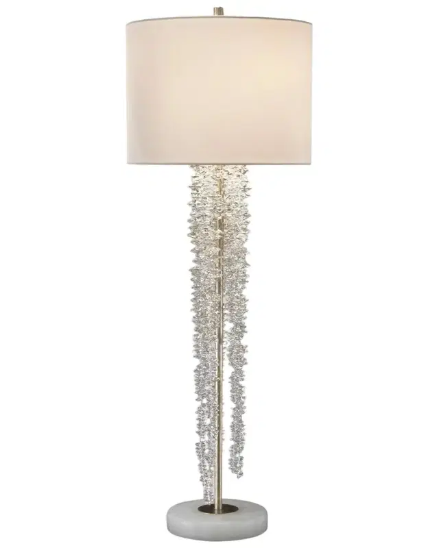 John-Richard Collection Cascading Crystal Waterfall Table Lamp