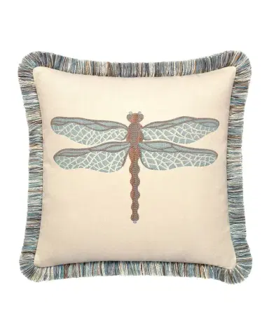 Elaine Smith Dragonfly Sunbrella Pillow | Thumbnail 1