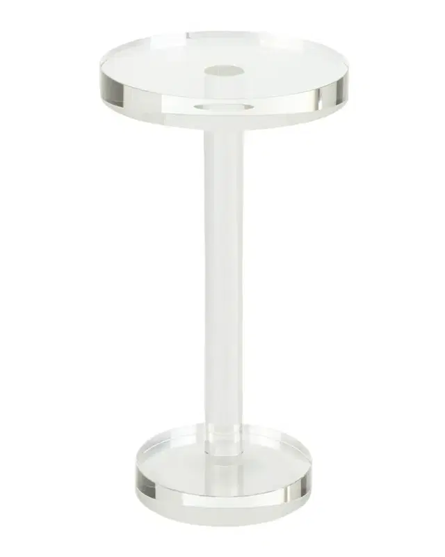 John-Richard Collection Round Crystal Martini Table