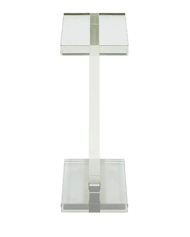 John-Richard Collection Rectangle Crystal Martini Table