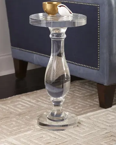 John-Richard Collection Crystal Martini Side Table | Thumbnail 2
