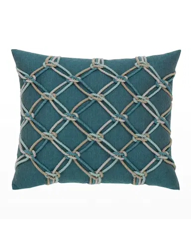 Elaine Smith Rope Sunbrella Pillow | Thumbnail 2 Elaine Smith Rope Sunbrella Pillow | Thumbnail 2
