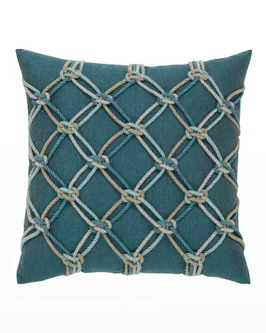 Elaine Smith Rope Sunbrella Pillow | Thumbnail 1 Elaine Smith Rope Sunbrella Pillow | Thumbnail 1