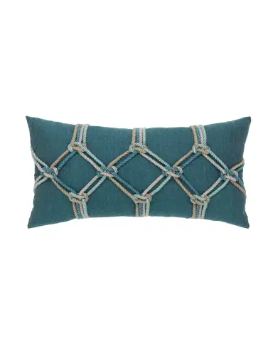 Elaine Smith Rope Lumbar Sunbrella Pillow | Thumbnail 2 Elaine Smith Rope Lumbar Sunbrella Pillow | Thumbnail 2