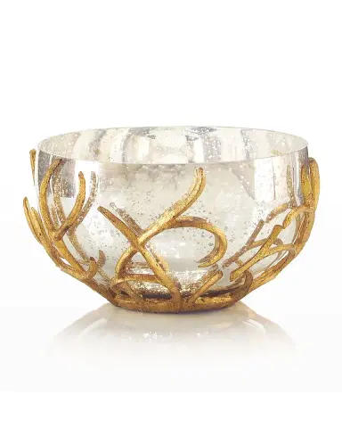 John-Richard Collection Gold Branch Encased Bowl | Thumbnail 2