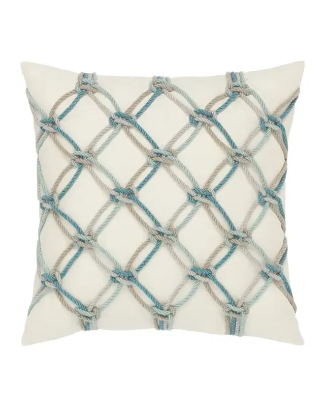 Elaine Smith Rope Sunbrella Pillow