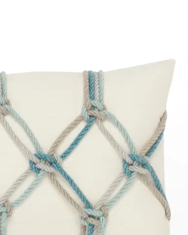 Elaine Smith Rope Lumbar Sunbrella Pillow | Thumbnail 2 Elaine Smith Rope Lumbar Sunbrella Pillow | Thumbnail 2