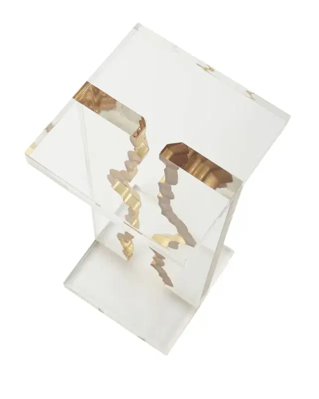 John-Richard Collection Gold Landscape Martini Table