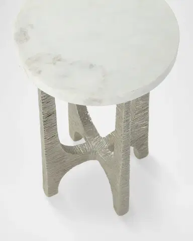 John-Richard Collection Lupu Marble Martini Table | Thumbnail 2