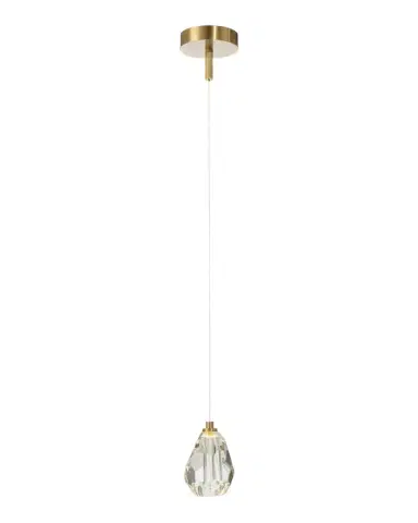 John-Richard Collection Faceted Chunk Crystal Single-Light Pendant | Thumbnail 1 John-Richard Collection Faceted Chunk Crystal Single-Light Pendant | Thumbnail 1