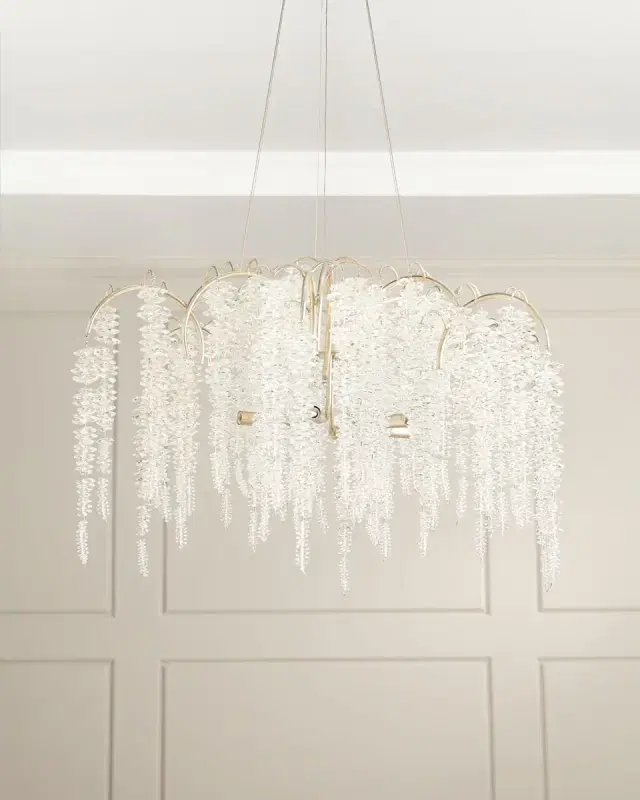 John-Richard Collection Cascading Crystal 6-Light Chandelier