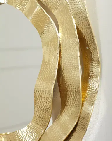 John-Richard Collection Ripple Brass Mirror | Thumbnail 2