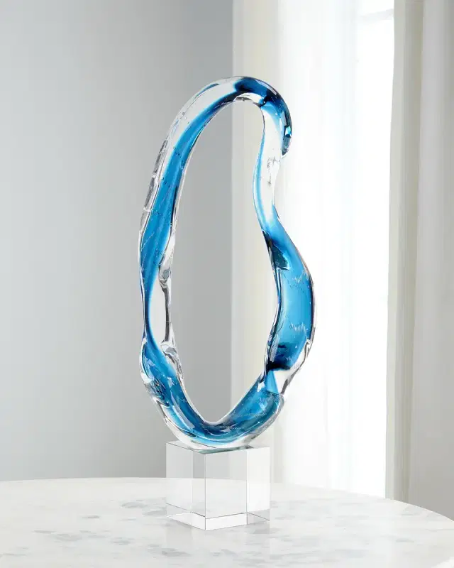John-Richard Collection Hand-Blown Glass Sculpture III