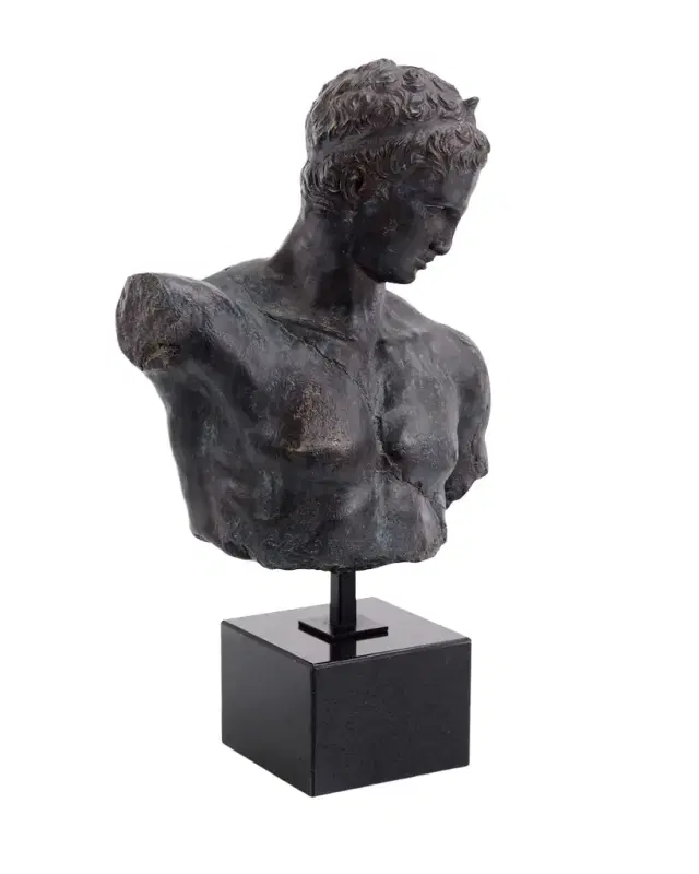 John-Richard Collection Greek Bust Sculpture in Verde