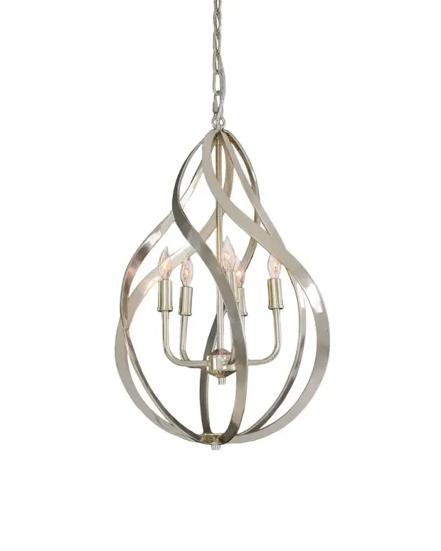 John-Richard Collection Ribbons of Nickel Swirls Pendant