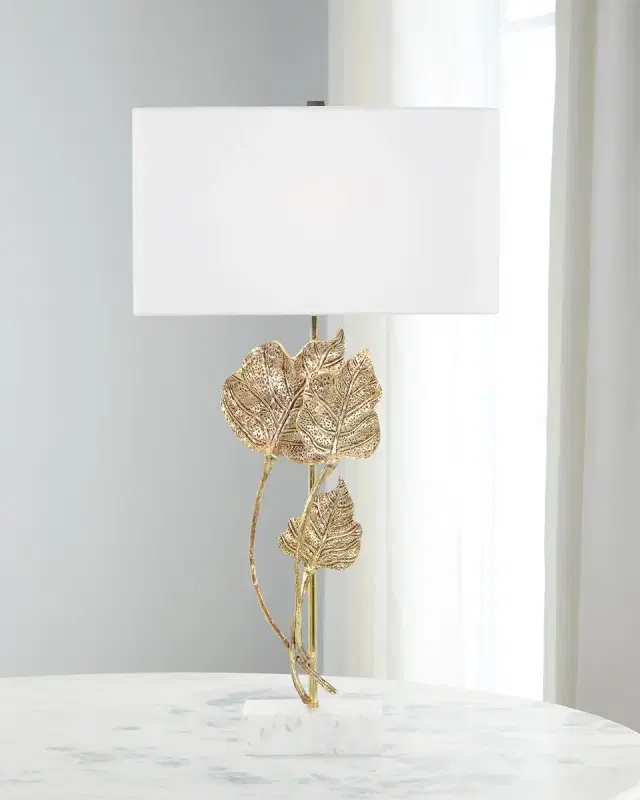 John-Richard Collection Antique Gold Leaf Table Lamp