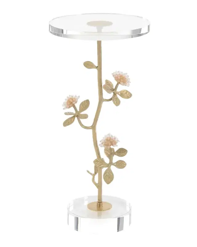 John-Richard Collection Quartz Crystal Martini Table