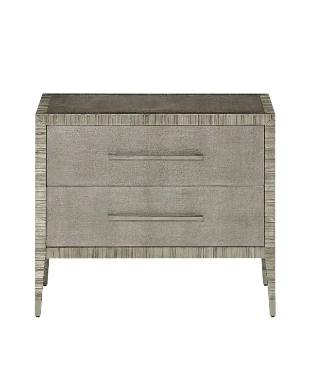 John-Richard Collection Carraway Silver Nightstand