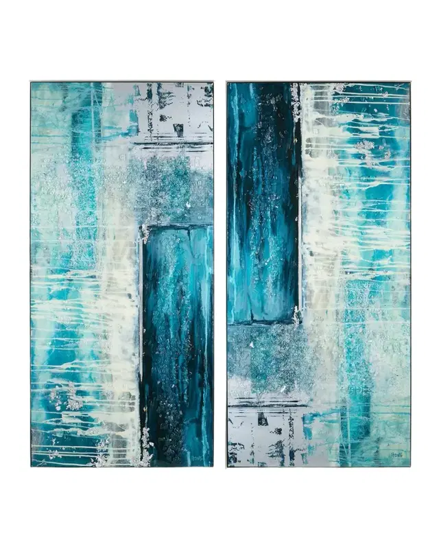 John-Richard Collection "Which Way Diptych" By Mary Hong