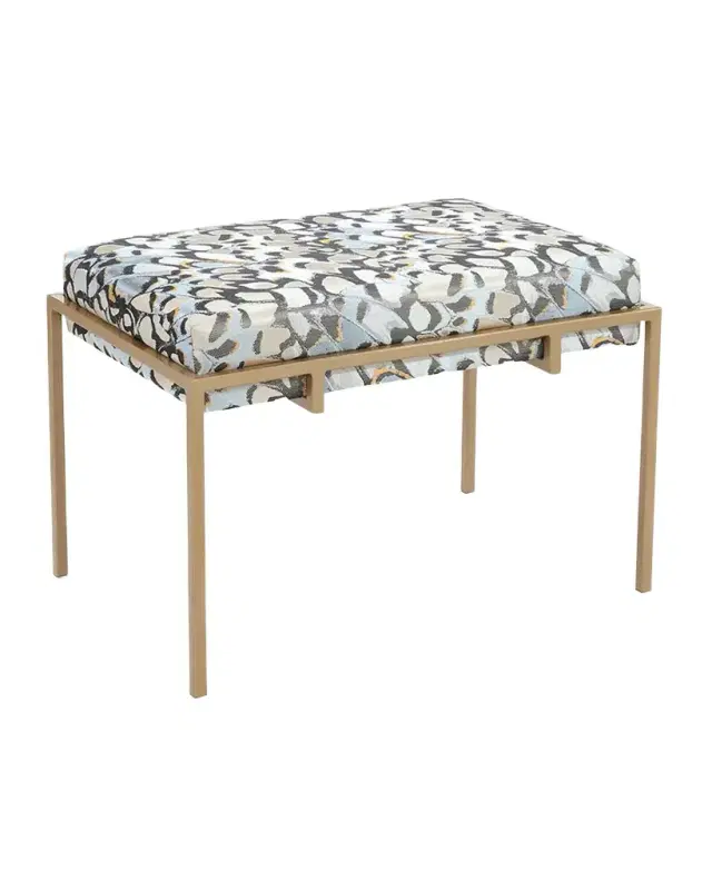 John-Richard Collection Upholstered Metal 29" Bench