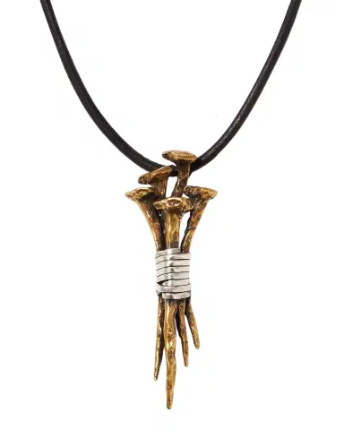 John Varvatos Men's Distressed Nails Cluster Pendant Necklace | Thumbnail 1