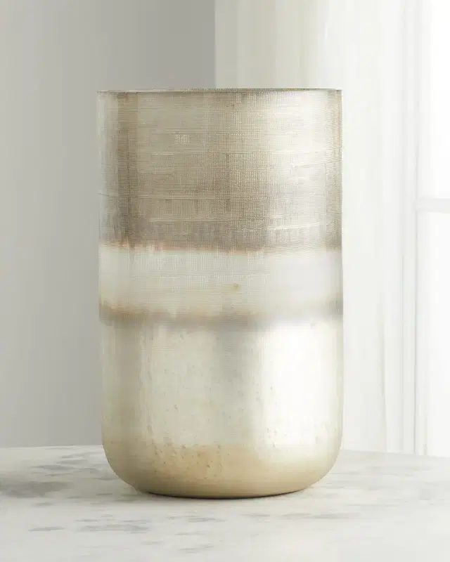 John-Richard Collection Large Seabrook Glass Vase - 16.8"