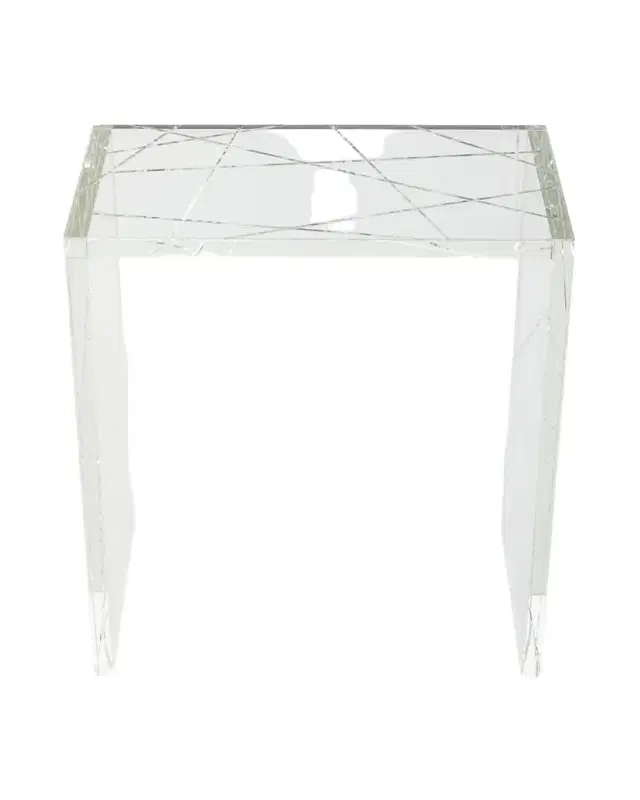 John-Richard Collection Small Crystal Nesting Table