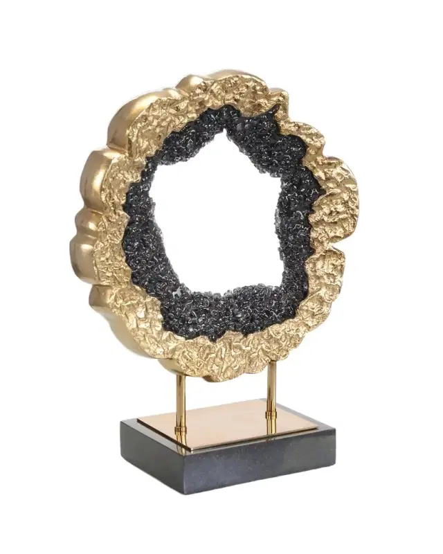 John-Richard Collection Black Geode Sculpture