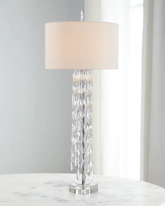 John-Richard Collection Marquise Crystal Table Lamp