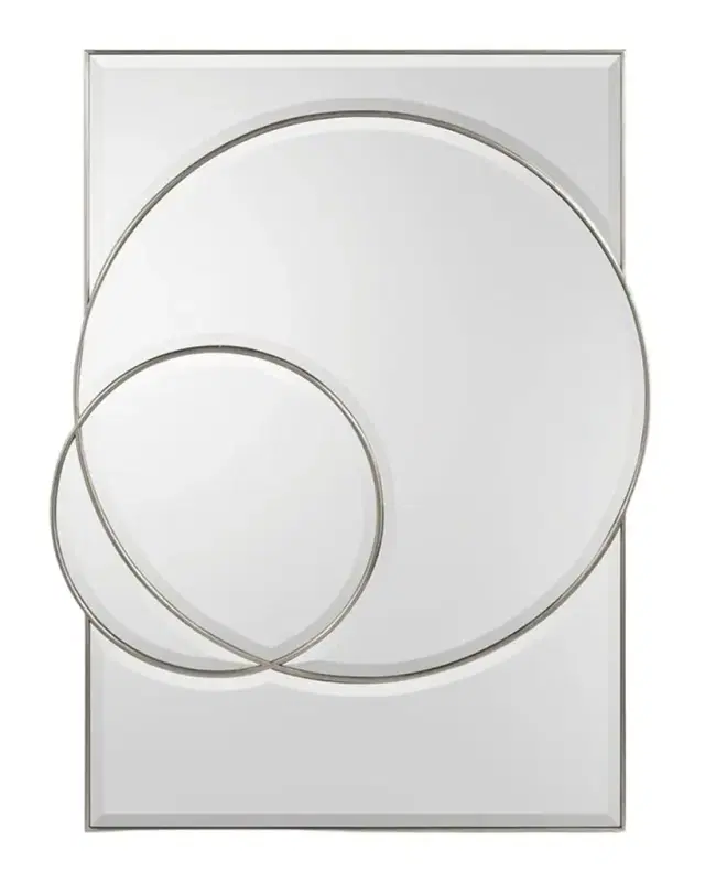 John-Richard Collection Pewter Silver Equinox Mirror