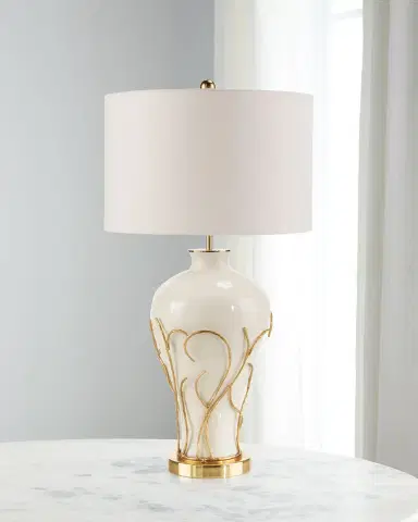 John-Richard Collection White Flame Table Lamp | Thumbnail 1 John-Richard Collection White Flame Table Lamp | Thumbnail 1