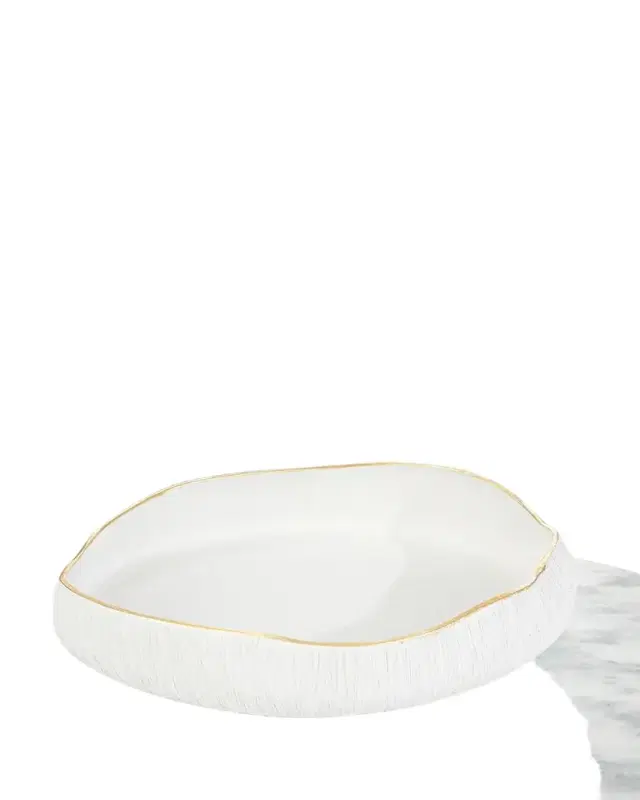 John-Richard Collection White Free-Form Bowl I