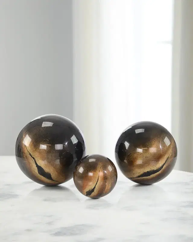 John-Richard Collection Decorative Lacero Balls, Set of 3