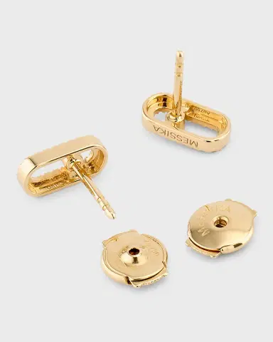 Messika Move Uno 18K Yellow Gold Diamond Stud Earrings | Thumbnail 4 Messika Move Uno 18K Yellow Gold Diamond Stud Earrings | Thumbnail 4