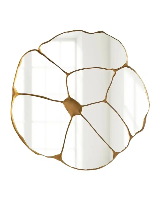 John-Richard Collection Gilded Shards 58" Wall Mirror