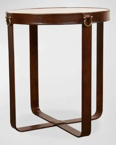 Sarreid Leather Harness Side Table | Thumbnail 7 Sarreid Leather Harness Side Table | Thumbnail 7